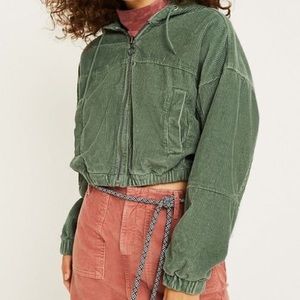 Urban Outfitters BDG Corduroy hooded cropped jacket